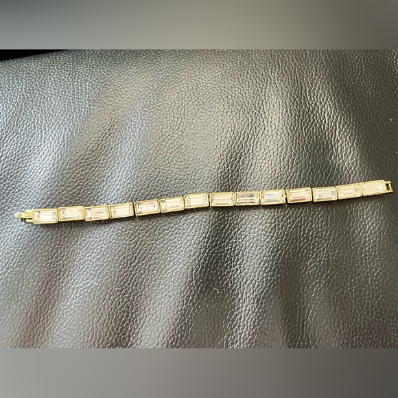 Heidi Daus Jewelry - Heidi Daus Gold-Tone Baguette Crystal Link Bracelet